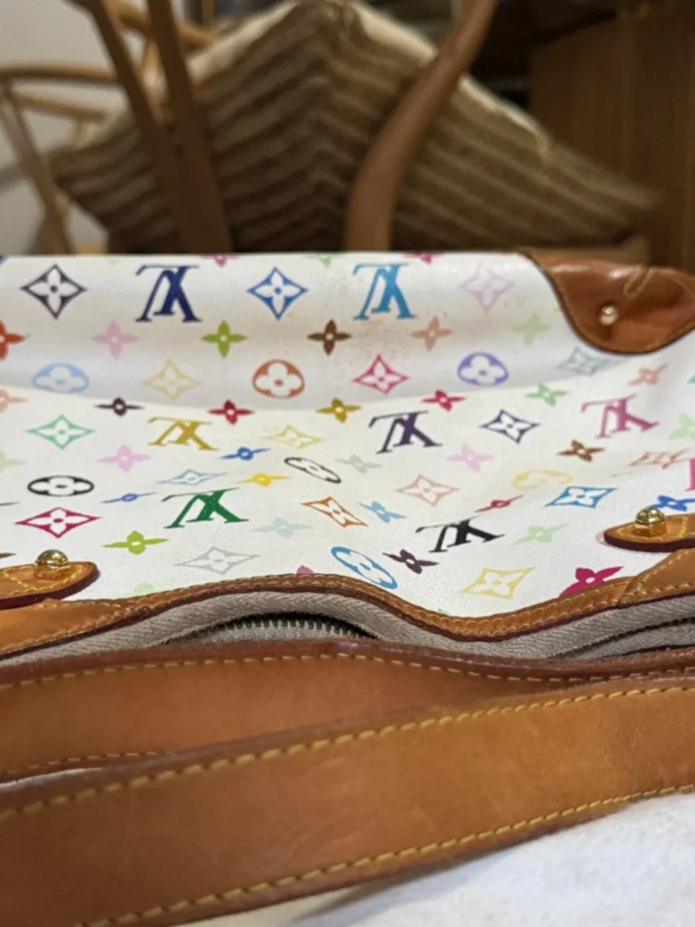 LOUIS VUITTON X MURAKAMI MULTICOLOR GRETA BAG ( 2008 Original)
